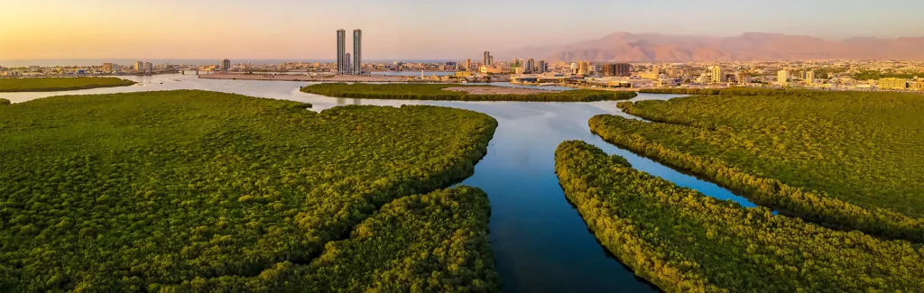 Aerial photo of Ras Al Khaimah
